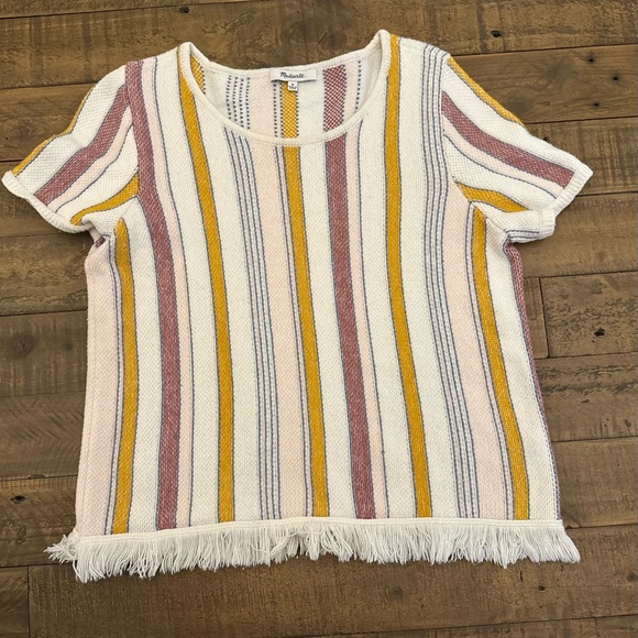Madewell Women’s Blakley Stripe Sweater Tee - Size Medium - Picture 2 of 5